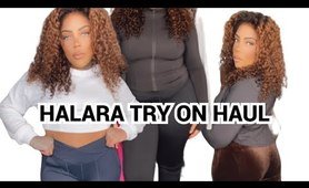 huge HALARA TRY ON HAUL! FLARE LEGGINGS, YOGA PANTS, AND MORE