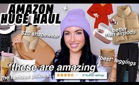 AMAZON giant HAUL ✨ the perfect leggings, shapewear, home favs, earbuds, clothing!