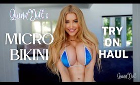 Micro sunning Try On Haul | BARELY COVERED | Quinn Doll