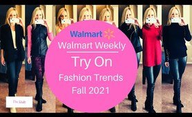 Walmart Try On Haul- Fashion Trends- Best Faux Leather Leggings!!  Fall 2021