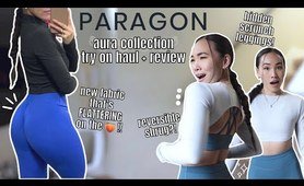 OKAY... WE NEED TO TALK | paragon fitwear aura collection, try on haul, NEW hidden scrunch leggings!