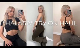 HALARA FLARED leggings TRY ON HAUL + clothing haul