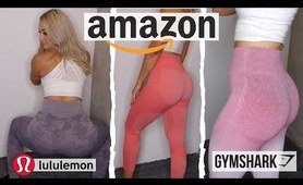 Amazon Dupe Legging Try-On Haul! Lululemon, Gymshark, Do You Even