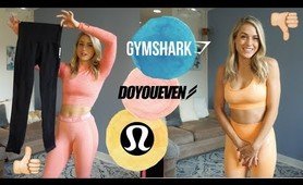 NEW gym HAUL // Gymshark, DoYouEven and Lululemon review