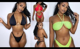 beach costume try on haul ft shein
