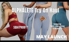 ALPHALETE NEW SOLID AMPLIFY Try On Haul & clothing haul in depth| Best seamless scrunch leggings sporty