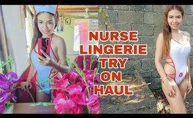 panties Try On/ Nurse lingerie Try On Haul