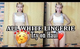 All White panties Try On Haul