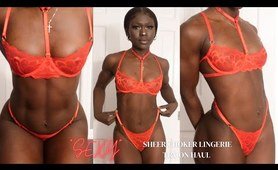 *SEXY* SHEER lingerie TRY ON HAUL: HOT choker lingerie, see through undies