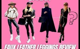 Spanx Faux Leather sports review + Try On Haul 2022  / Are They Worth It?