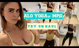 April 2017 | ALO YOGA + MPG yoga sports try on haul | JANICE EADIE