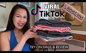 Trying The VIRAL, FAMOUS TIKTOK yoga pants | Try on Haul & try on