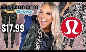BEST Amazon Prime leggings Try-on Haul | Lululemon dupe?