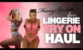 SHEER underwear Try On Haul | Honey Birdette 2022