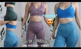 gymshark try on haul (unboxing) | *leggings try on*