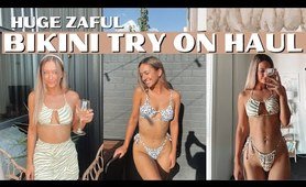 giant Zaful beach costume Try-on Haul 2022 // Affordable two piece bathing suit Haul with Discount Code