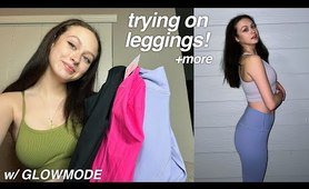 testing out GLOWMODE's leggings! try on haul