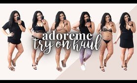 CURVY LOUNGEWEAR + lingerie TRY ON HAUL | ADOREME INCLUSIVE OUTFITS | queencarlene