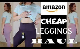 Cheap Amazon yoga pants Try On Haul | $25 and UNDER | Emily Raney