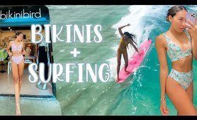sunning Try-On Haul + Surfing with World Champions (JOHN JOHN FLORENCE & CARISSA MOORE)
