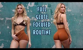 FULL GLUTE FOCUSED ROUTINE | Come to the workout with me!