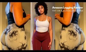 AFFORDABLE Amazon Legging TRY-ON Haul under $30! | ALPHALETE AMPLIFY Dupes | Scrunch sports clothing haul