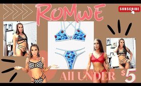 Romwe panties Try-on Haul