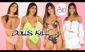 DOLLS KILL two piece bathing suit Try On Haul - #BikiniTryOnHaul