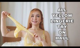 ALL YELLOW undies TRY ON HAUL FT. SHEIN | ERIKA RAMOS