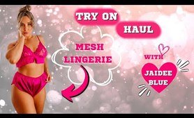 VALENTINES  MESH lingerie TRY ON HAUL | BOOHOO