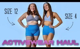 BEST sports *ever* size 4 vs. 12 try-on haul | ALPHALETE ebony FRIDAY