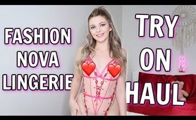 Valentine's Day lingerie Try On Haul | Fashion Nova