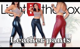 Lightinthebox LEATHER PANTS try on Try on Haul