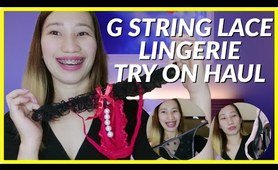 G STRING LACE panties TRY ON HAUL | #woirene