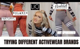 TRYING DIFFERENT INSTAGRAM BRANDS tights & sportswear | Try on haul, balance, licifit, naturyl