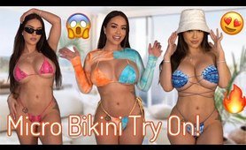 Tiny Micro bikini Try On!