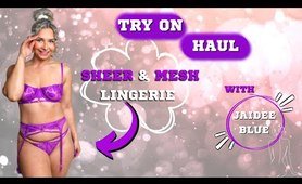 SHEER MESH panties TRY ON HAUL | BLUEBELLA