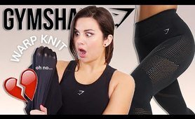 NOOO! THE ALMOST PERFECT GYMSHARK LEGGING | GYMSHARK WARP KNIT SEAMLESS TRY ON HAUL review #gymshark