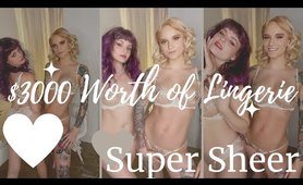 $3000 Honey Birdette Valentine's Day underwear Try On Haul with Kimi Kake ft Dossier Perfume