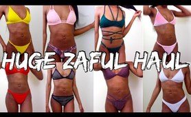 massive thin girl beach costume TRY ON HAUL ft. ZAFUL | Jeseniá Cheveria