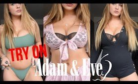 ADAM & EVE lingerie TRY ON HAUL! lol love this