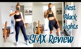 STAX review | Bike Shorts & Full | Try On Haul | workout yoga pants | Best black tights | Holly Sperling