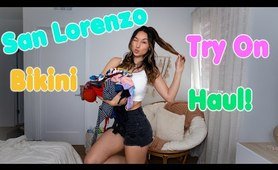 beach costume TRY ON HAUL || San Lorenzo bikini