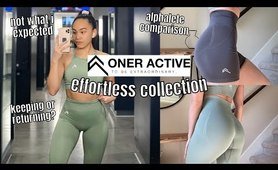 ONER ACTIVE EFFORTLESS COLLECTION TRY ON HAUL | honest review, sizing issues, brand comparisons