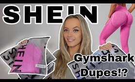 TESTING SHEIN sporty TRY ON HAUL FT GYMSHARK DUPES