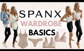 SPANX Wardrobe Basics and workout Try On Haul *Best yoga pants EVER!*
