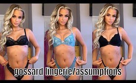 GOSSARD underwear TRY ON HAUL WHILST ANSWERING YOUR ASSUMPTIONS