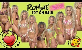 ROMWE undies Try On Haul