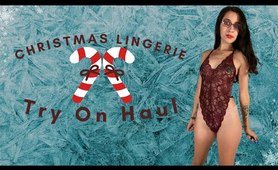 Super Sheer & fine Red Christmas undies Try On Haul!