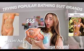 TRYING OUT POPULAR BATHING SUIT BRANDS?!*bikini try on+haul